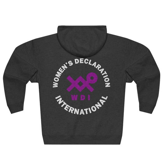 WDI Circle Logo Unisex Premium Full Zip Hoodie