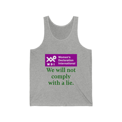 Not Comply Unisex Jersey Tank
